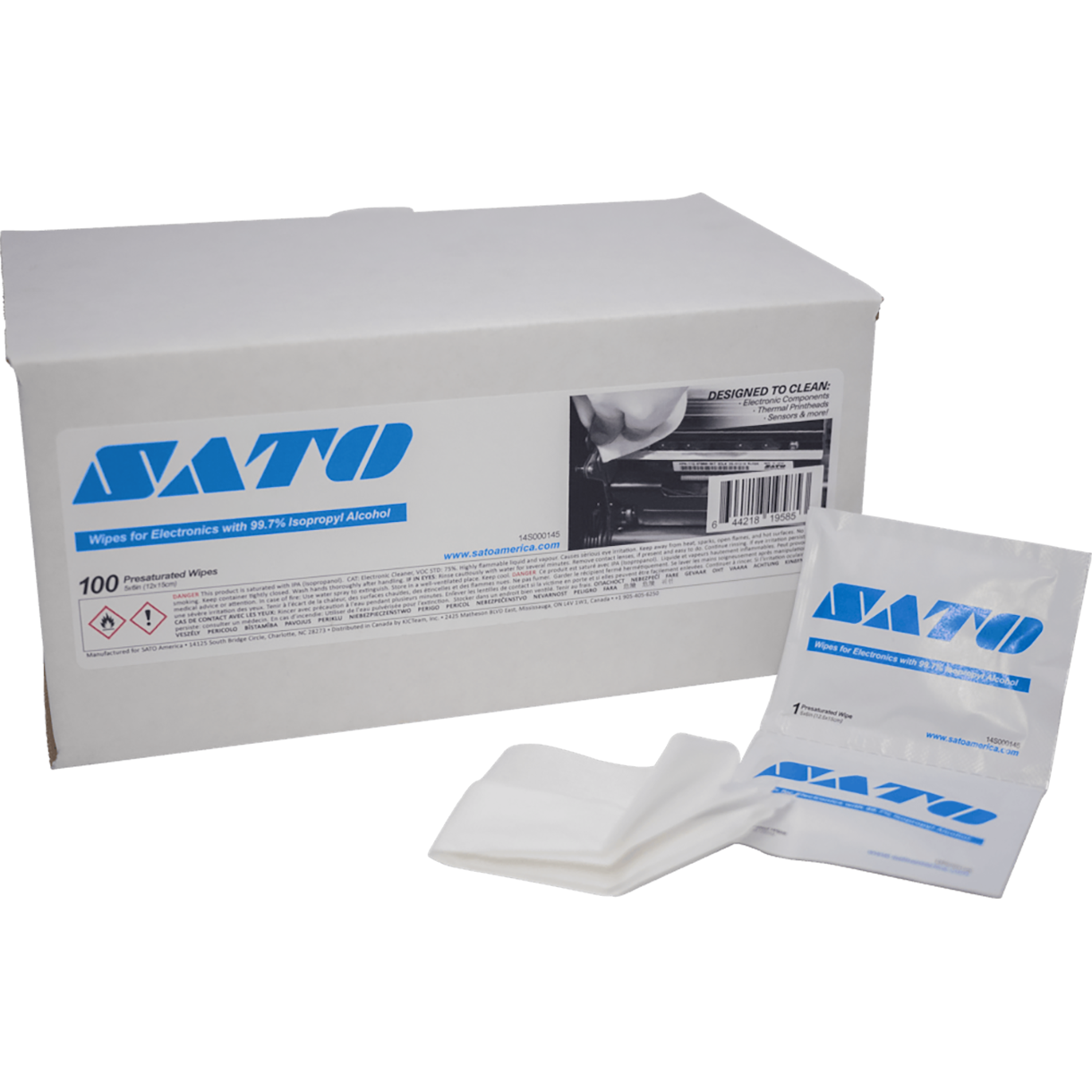 E-Z Wipes | Products | SATO